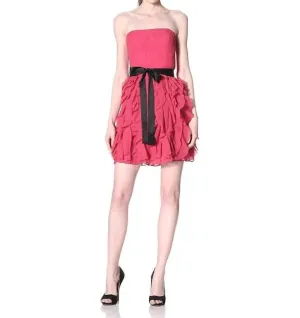 Aidan Mattox - Strapless Ruffle Mini Dress