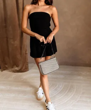 Amaya - Strapless Flare Mini Dress