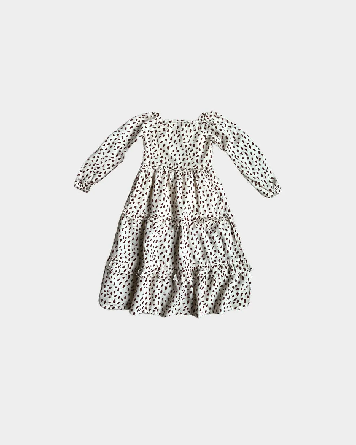 Babysprouts - Longsleeve Maxi Ruffle Dress in Holiday