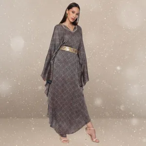 Brrenda Tulip Ajrakh Modal Kaftan | Hand-Block Print | Timeless Charm