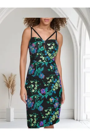 Embroidered Mesh Dress by Siena