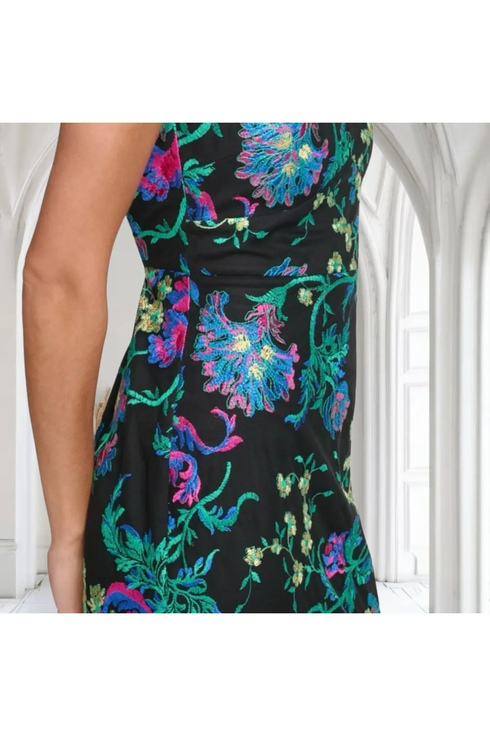 Embroidered Mesh Dress by Siena