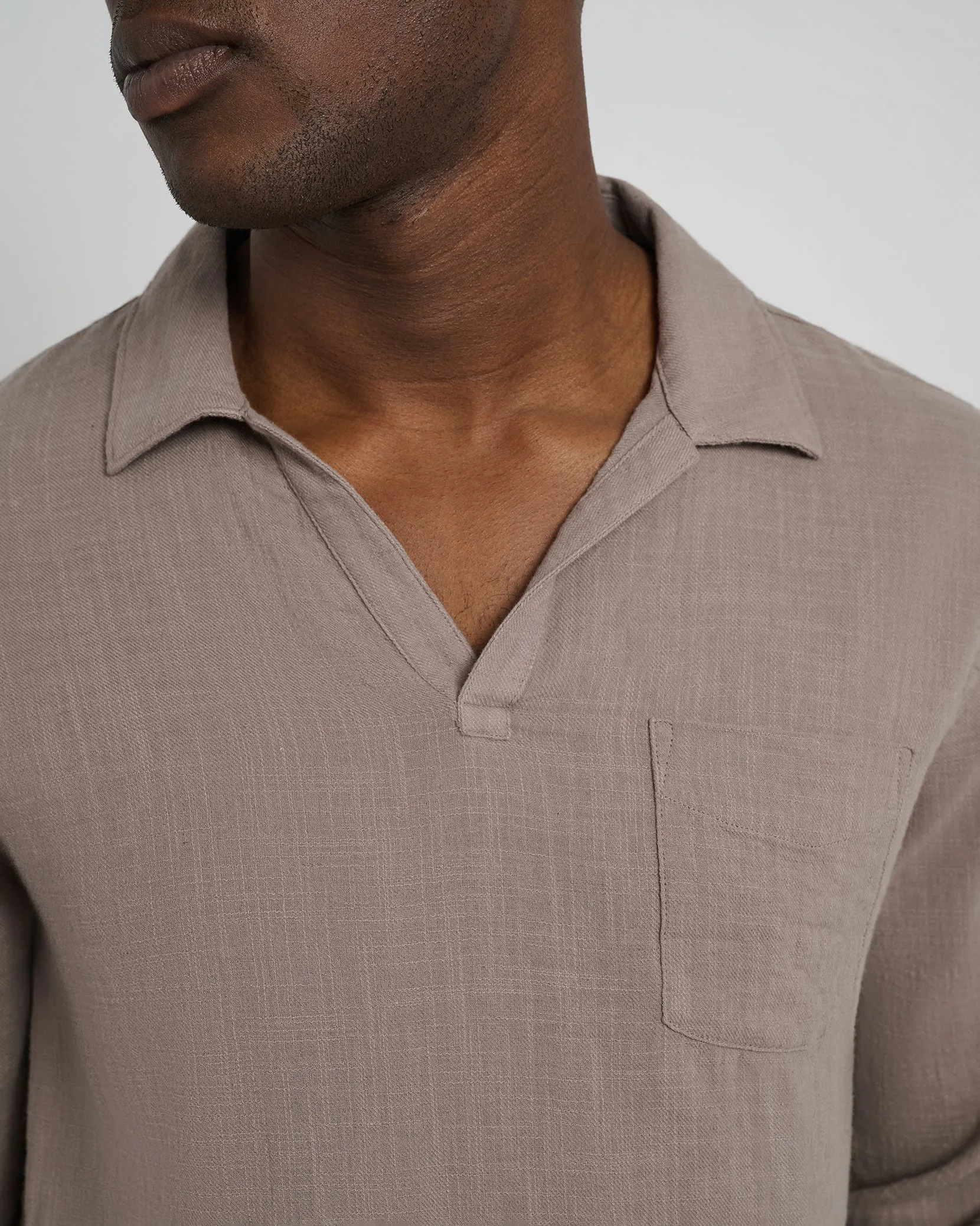 Gauze Popover Shirt