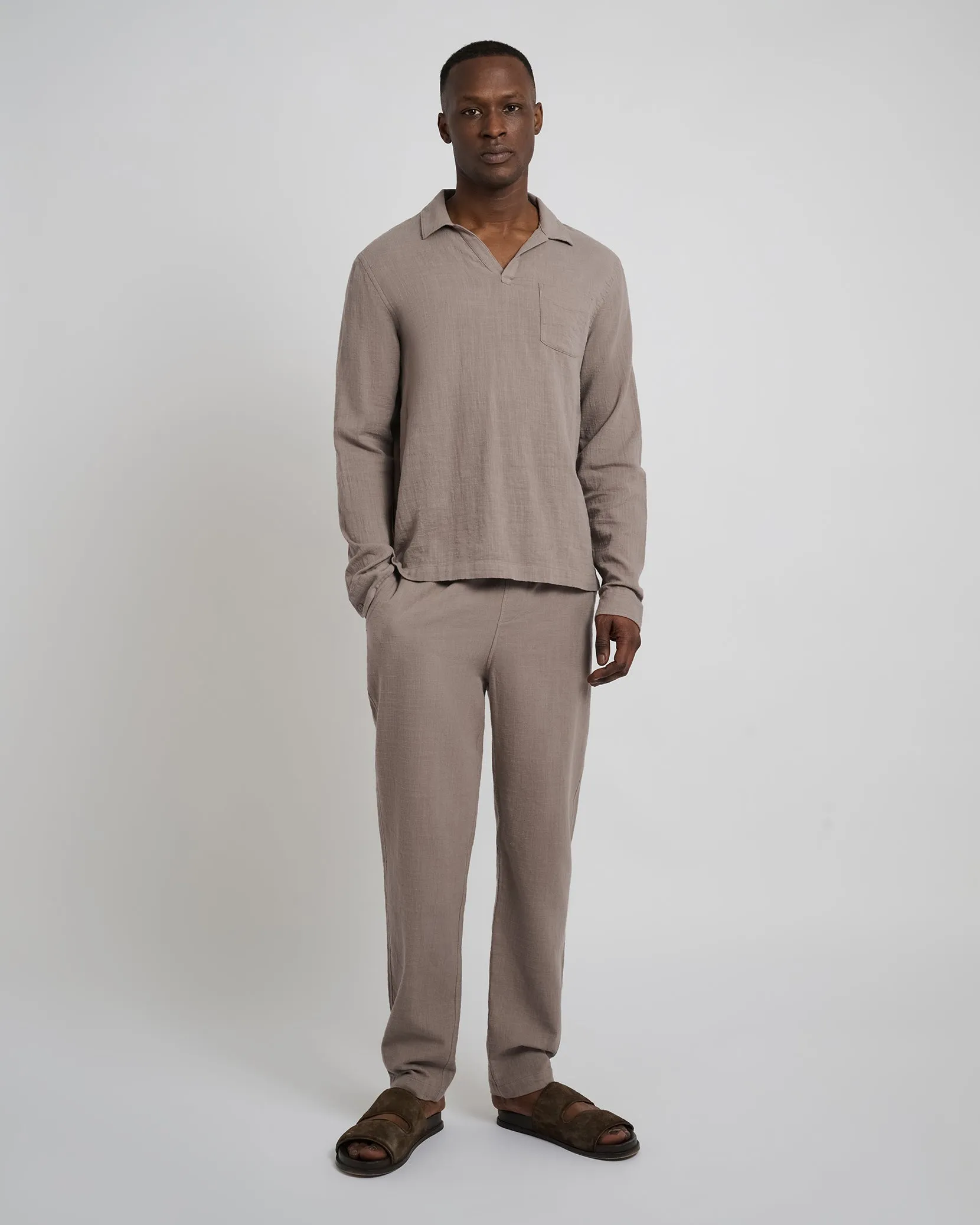 Gauze Popover Shirt