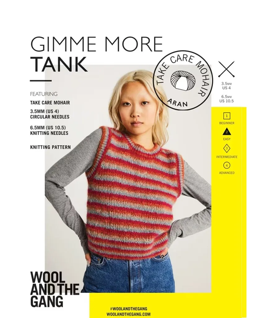 Gimme More Tank by Wool and the Gang Using Take Care Mohair