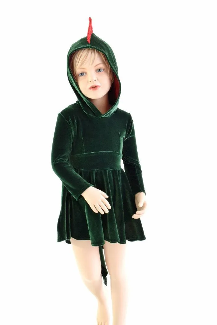 Girls Dragon Tail Skater Dress