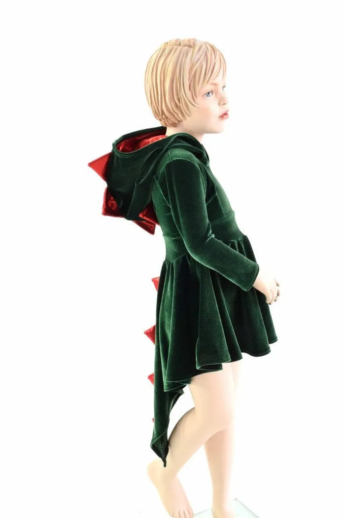 Girls Dragon Tail Skater Dress