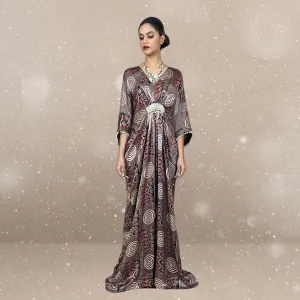 Grace Ajrakh Modal Kaftan | Hand-Block Print | Enchanted Elegance