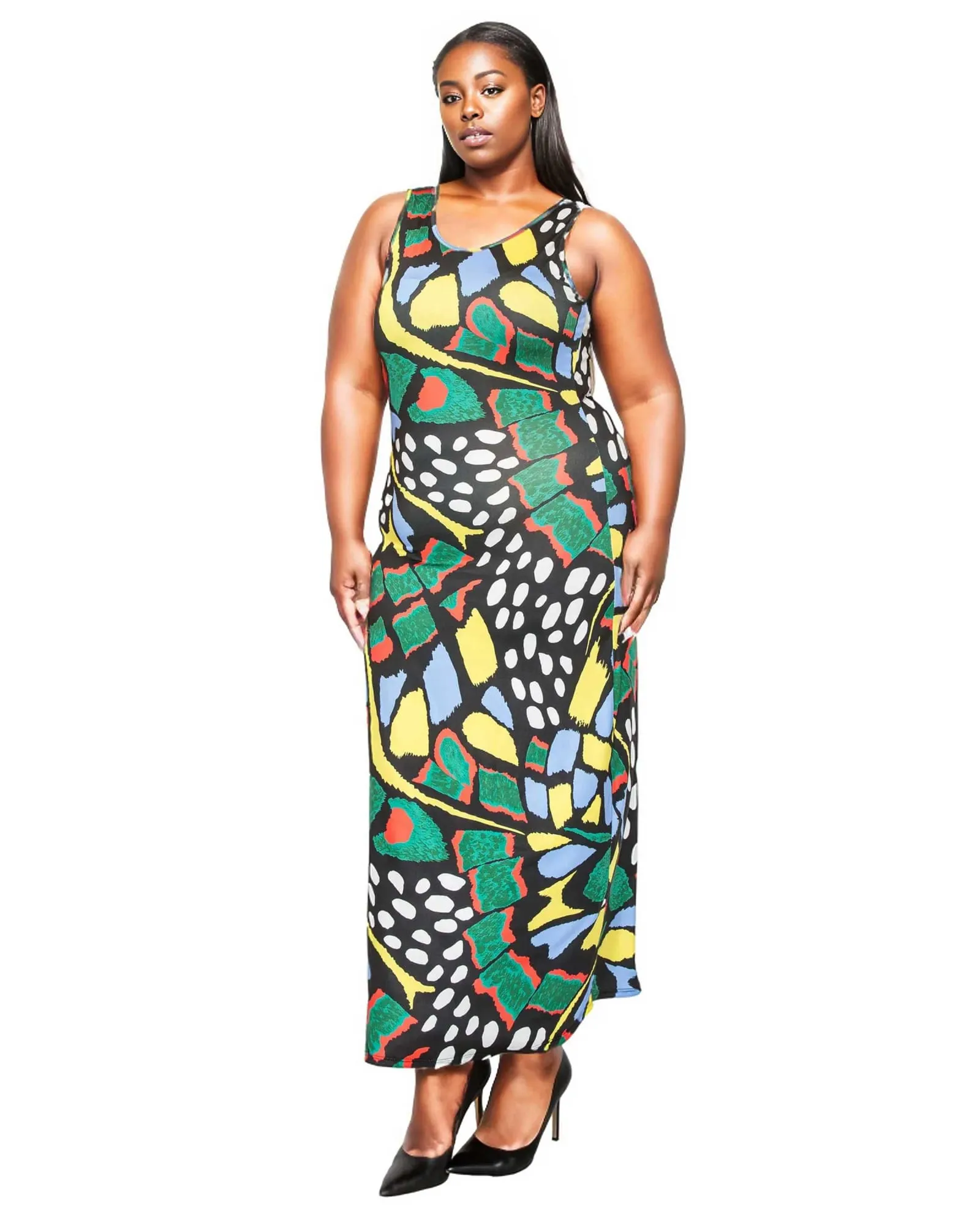 Misty Sleeveless Maxi Dress | Blue