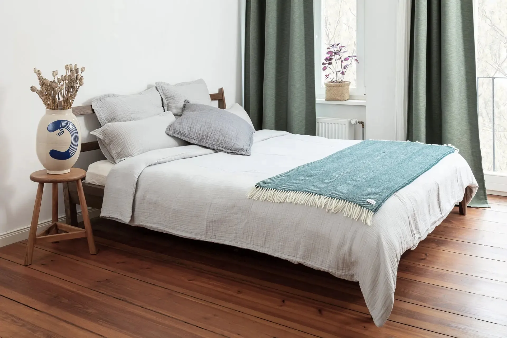 Neunest Gauze Bedding Set – Gray – 100% Cotton