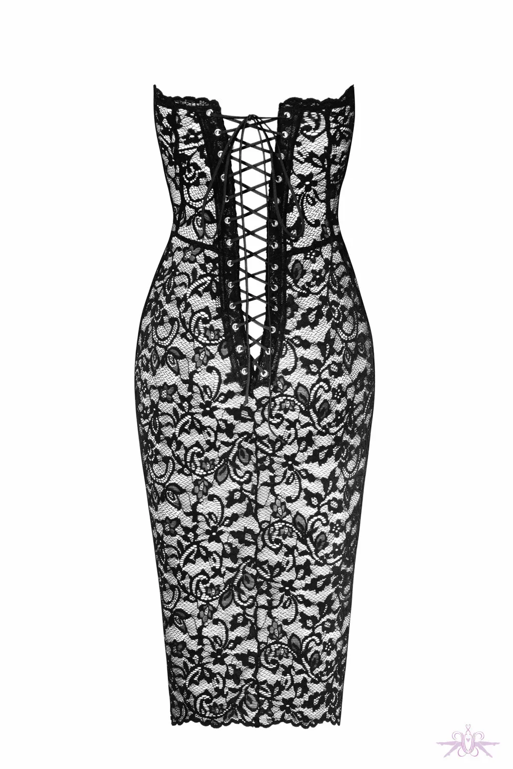 Noir Handmade Catalyst Lace Mini Dress