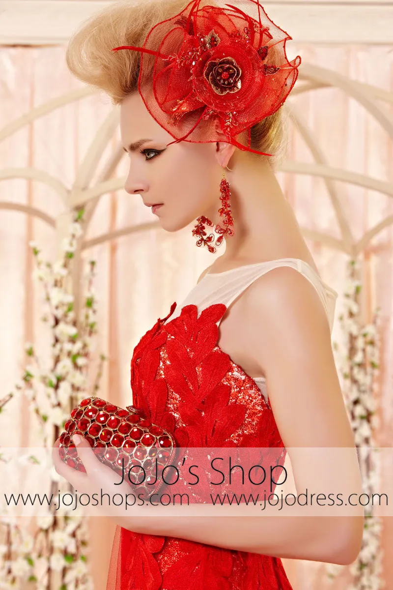 Retro Red Vintage Style Evening Dress CX830396