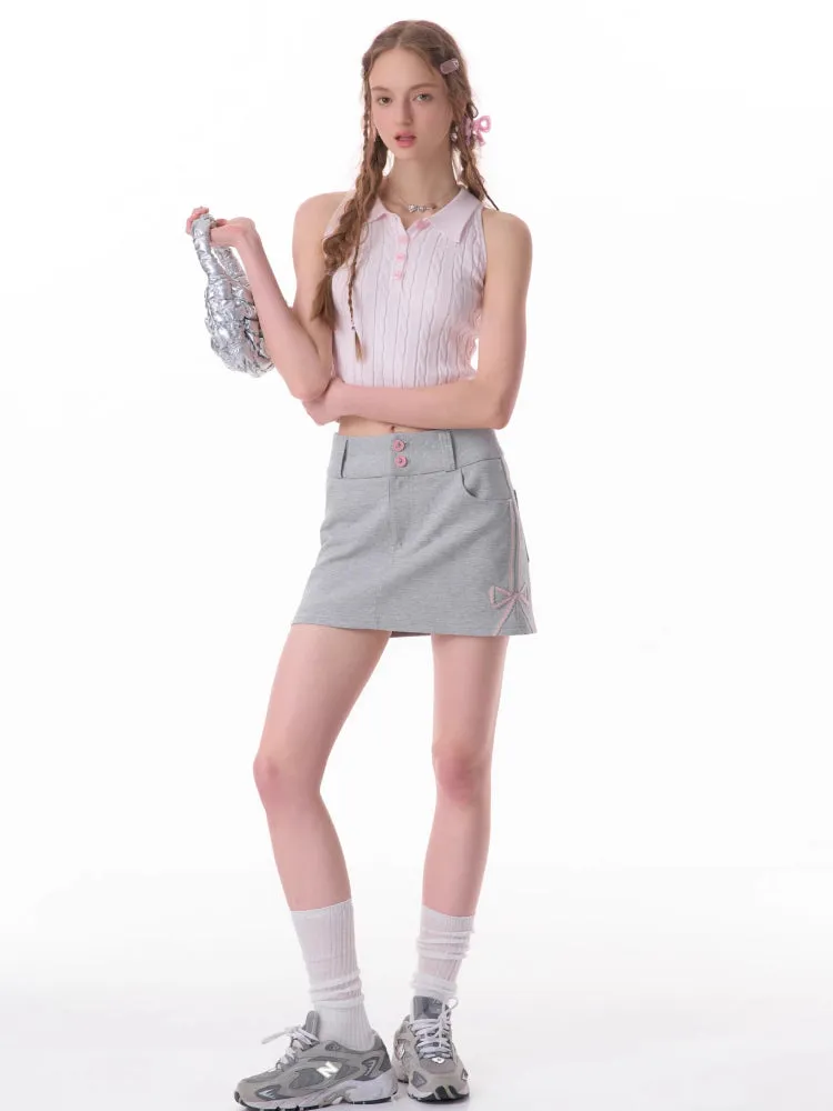 Retro sleeveless top【s0000007818】