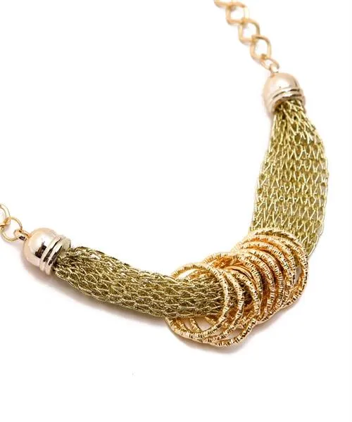Simple Gold/Chain Mesh Necklace