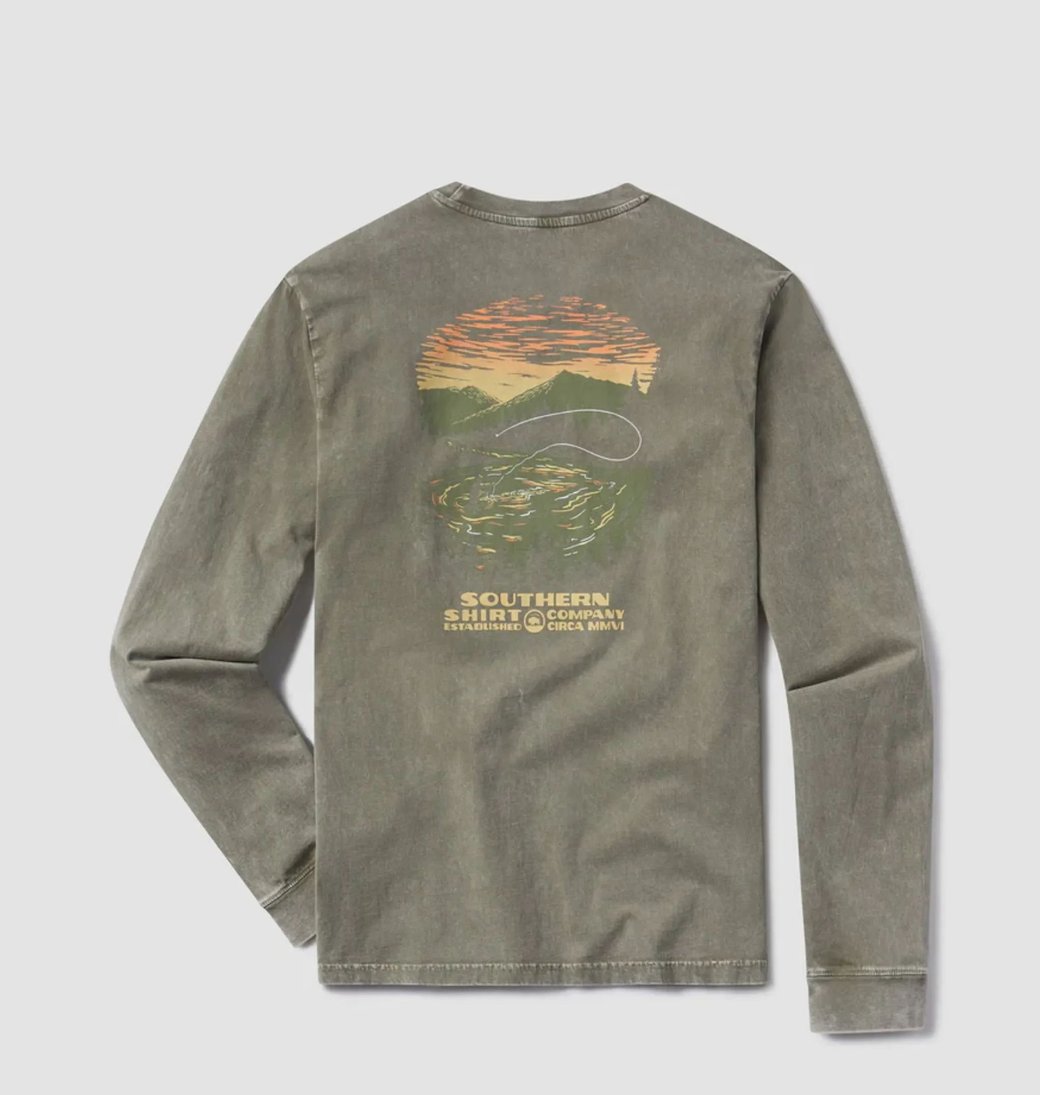 Southern Shirt - National Parks & Rec LS Tee - Dusty Olive