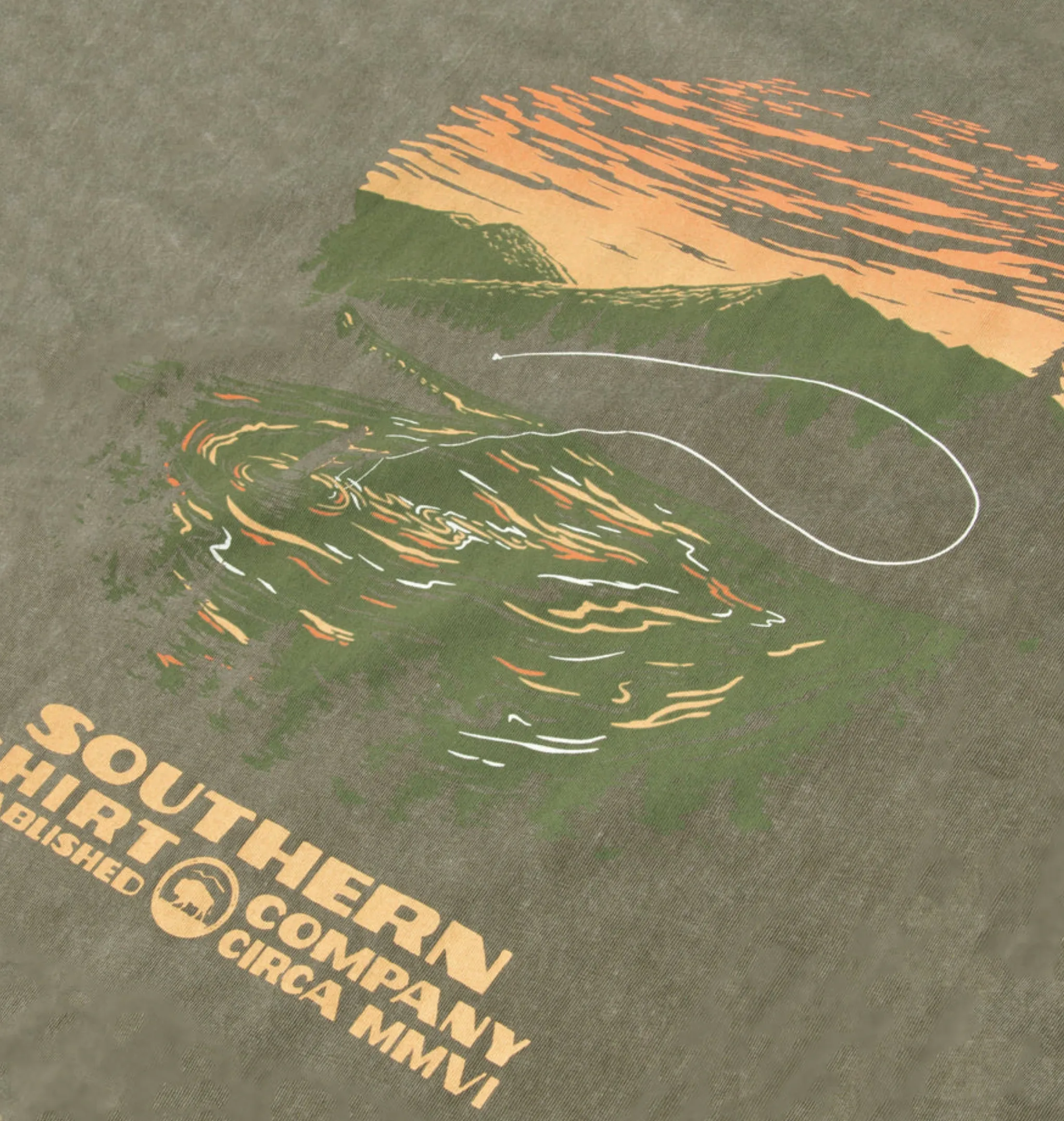 Southern Shirt - National Parks & Rec LS Tee - Dusty Olive