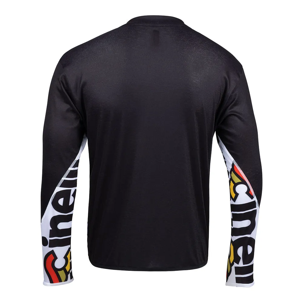 TECH TEE LONGSLEEVE MEGA LOGO BLACK