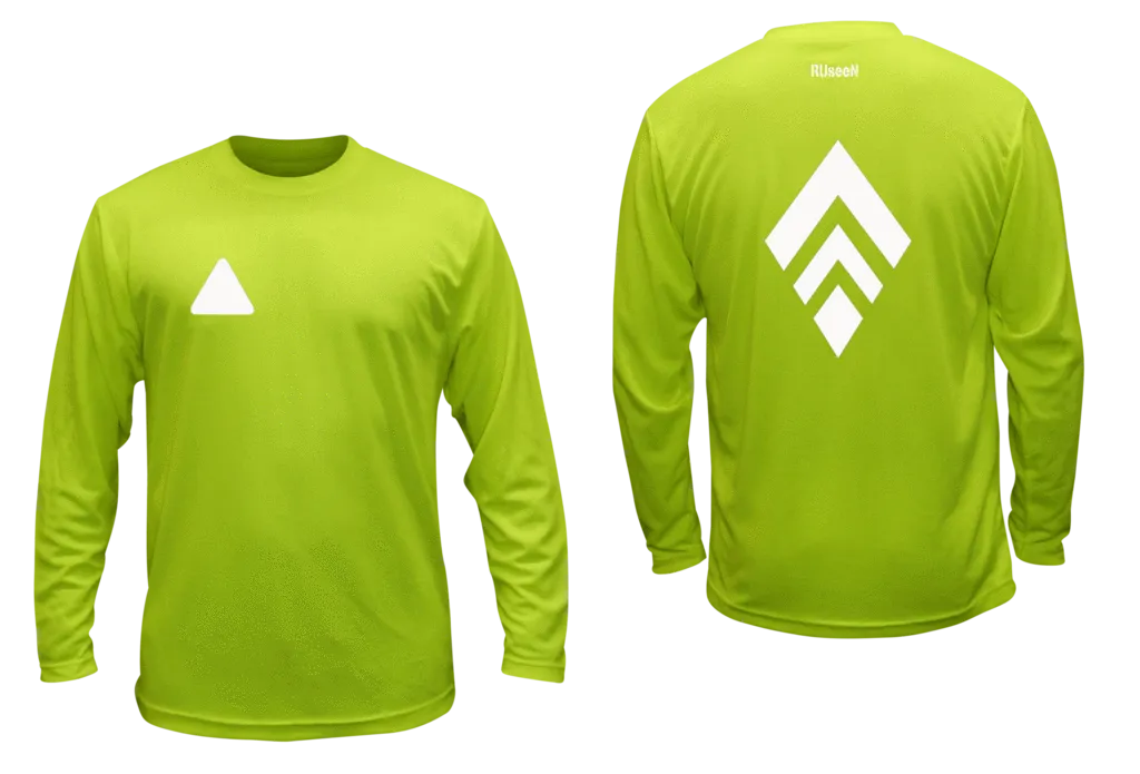 Unisex Reflective Long Sleeve Shirt - Broken Diamond