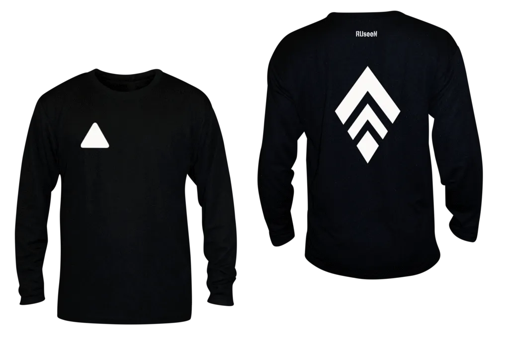 Unisex Reflective Long Sleeve Shirt - Broken Diamond