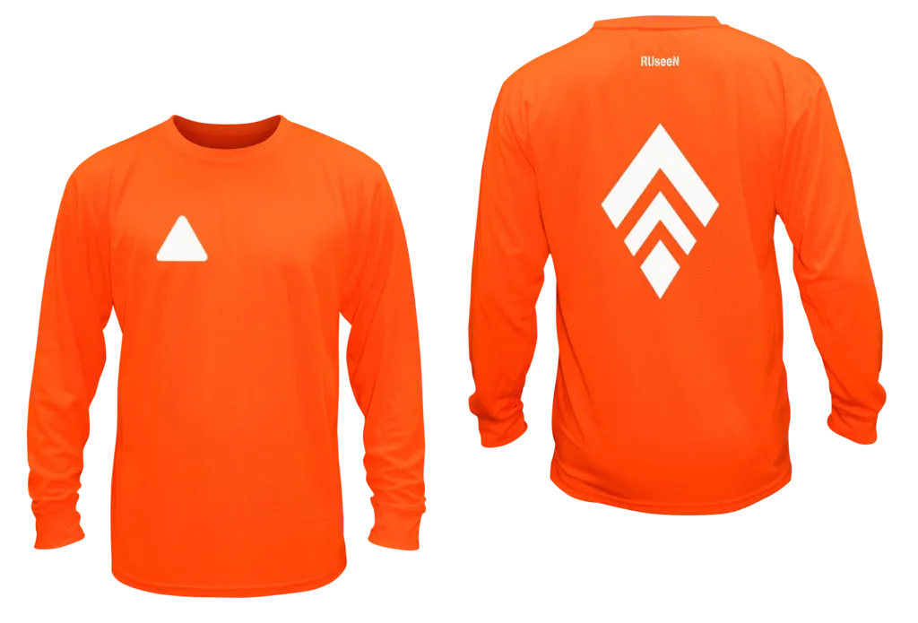Unisex Reflective Long Sleeve Shirt - Broken Diamond