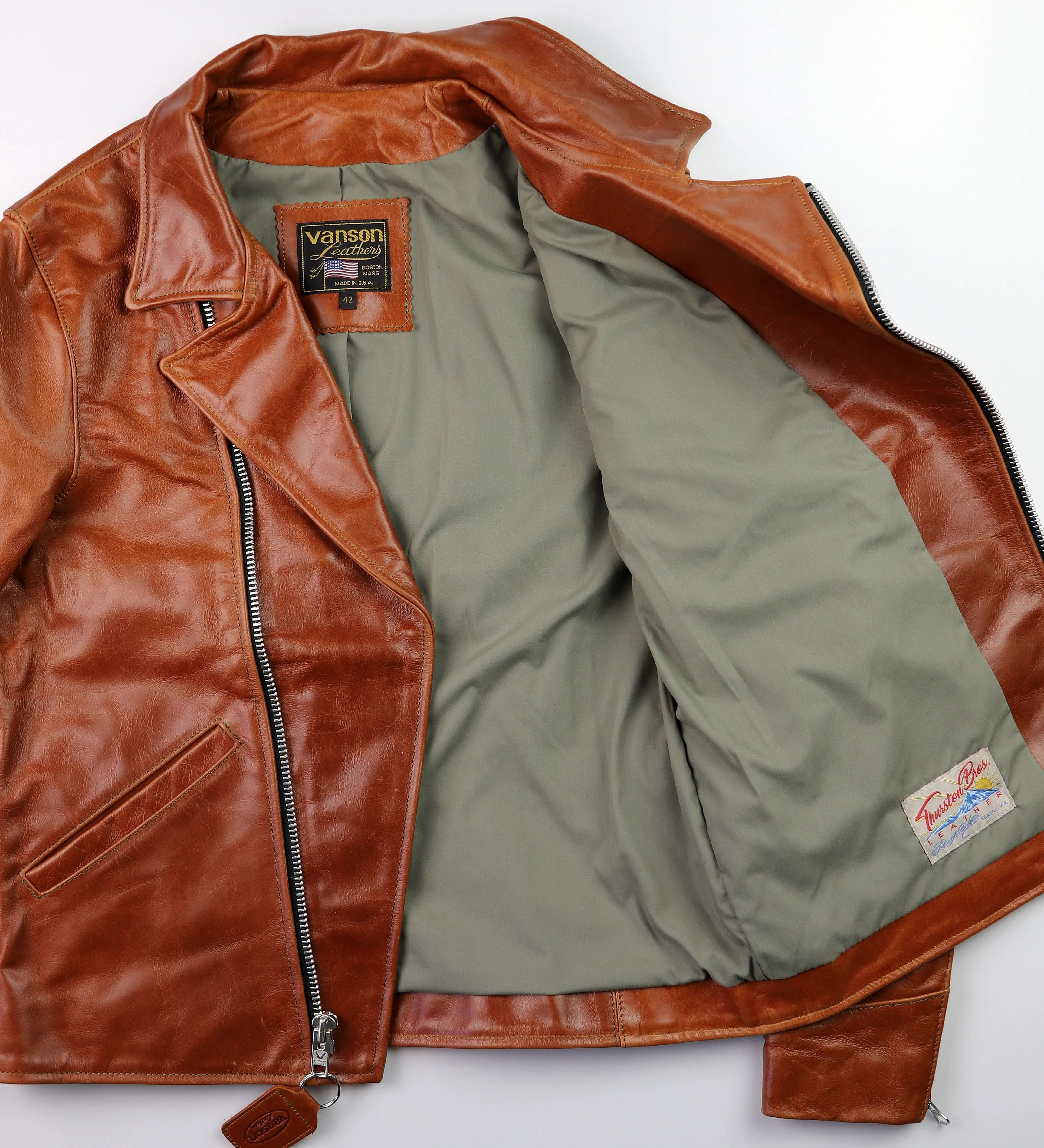 Vanson Gambler, size 42, Cedar Bainbridge