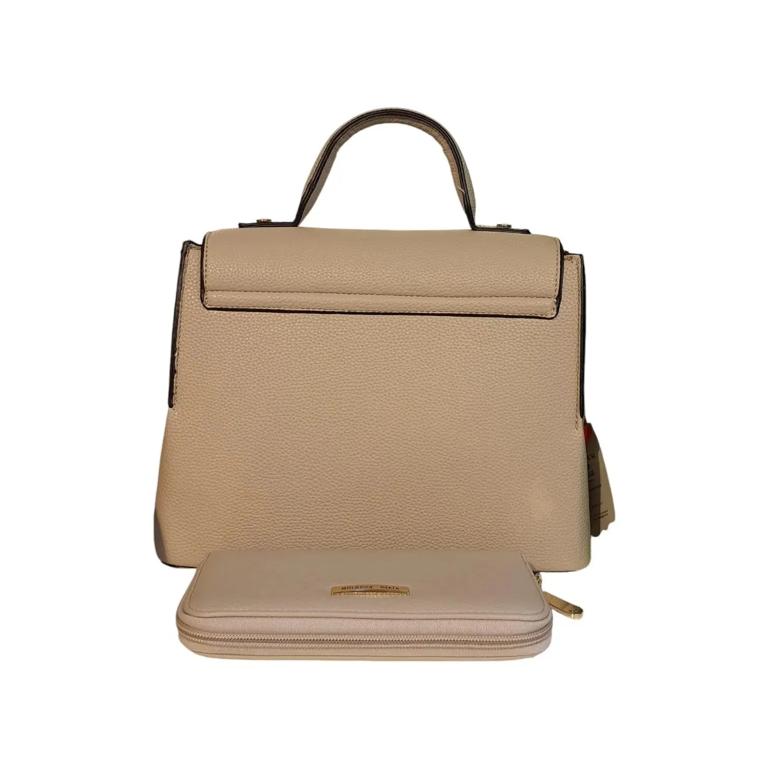 Vivq Color Block Chevron Flap with Wallet Set Handle Bag