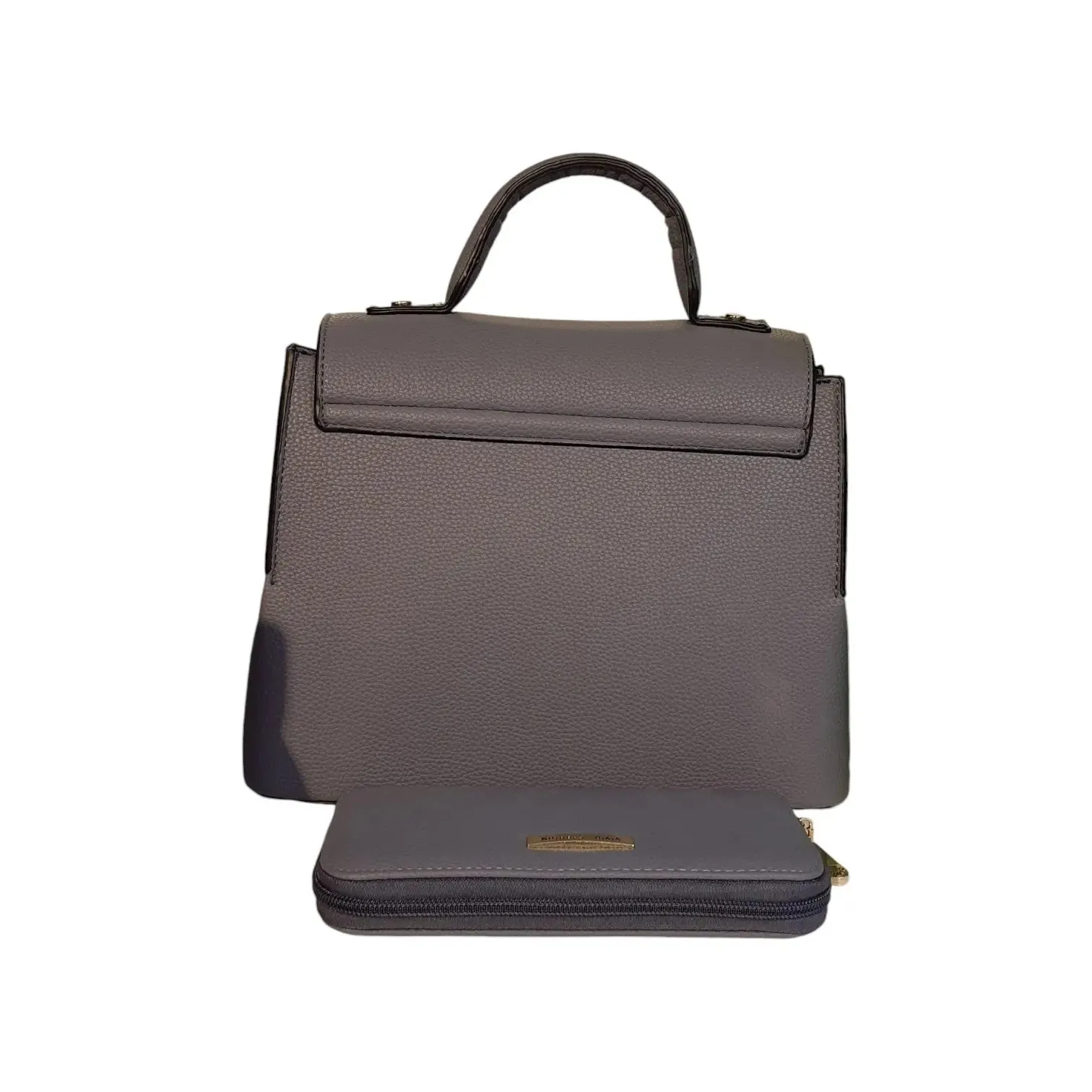 Vivq Color Block Chevron Flap with Wallet Set Handle Bag